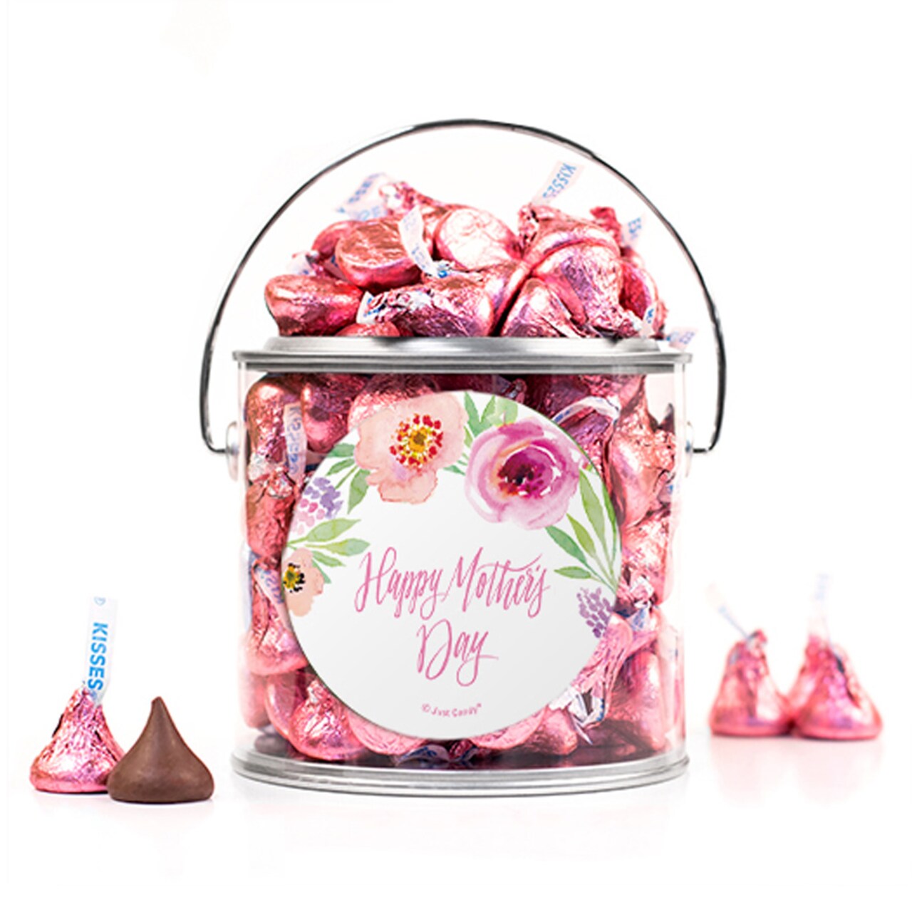 Mother&#x27;s Day Candy Gift with Hershey&#x27;s Kisses Milk Chocolate - By Just Candy
